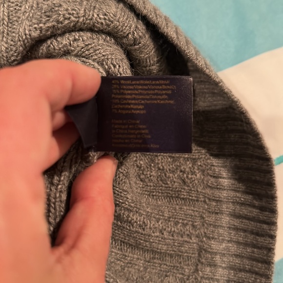 EUC Brooks Brothers women’s cable knit grey sweater dress, size L - Picture 7 of 8